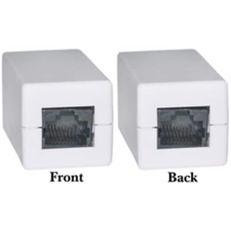 Cable Wholesale Cat 5e Coupler White RJ45 Female Unshielded 30X6-02400WH